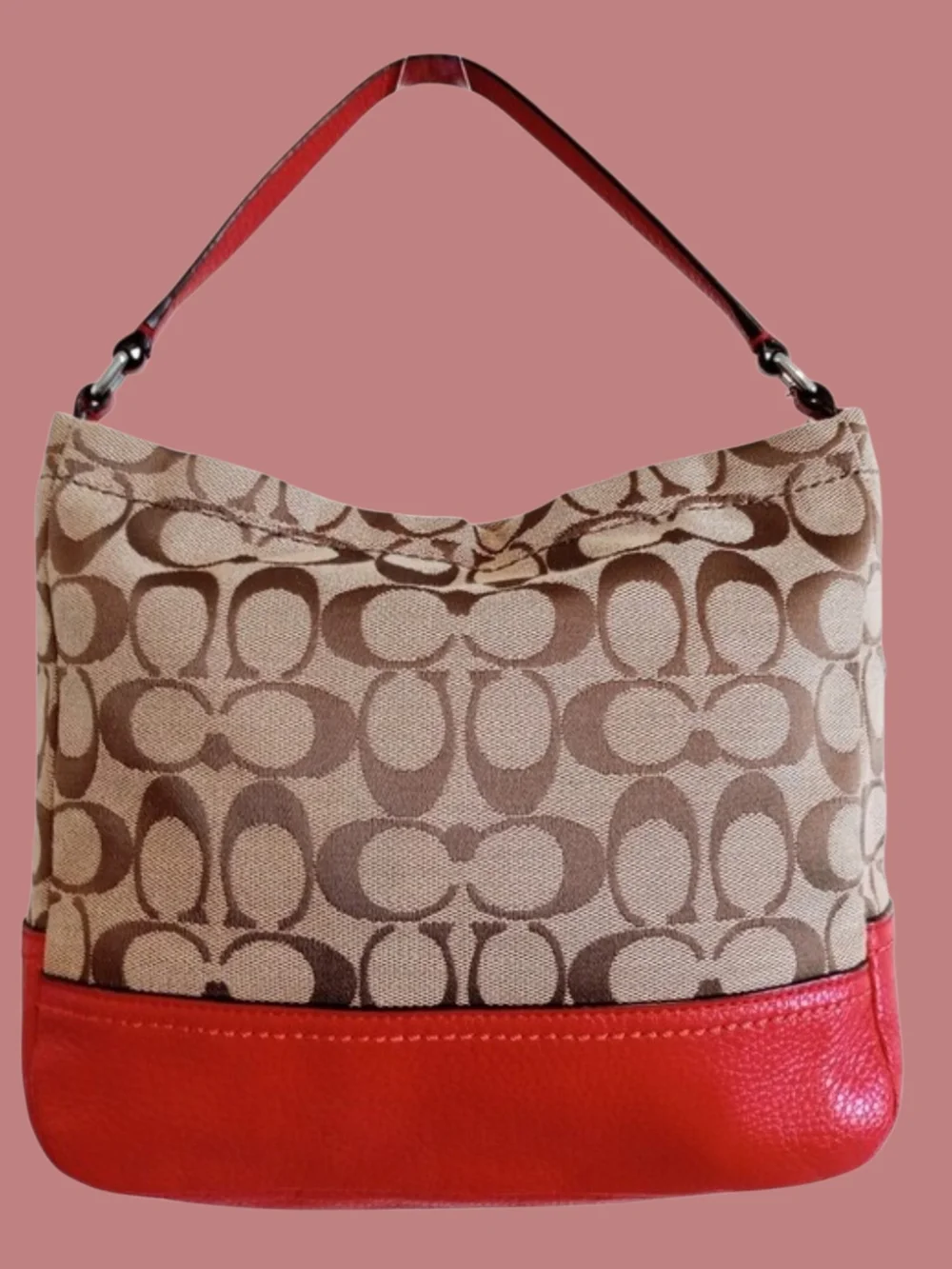 Coach Park Signature Canvas Hobo Bag/Crossbody EUC